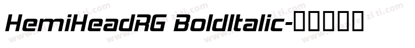 HemiHeadRG Boldltalic字体转换